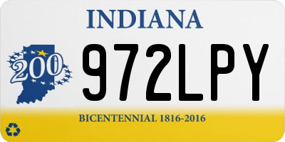 IN license plate 972LPY