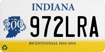 IN license plate 972LRA