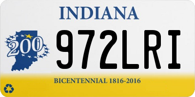 IN license plate 972LRI