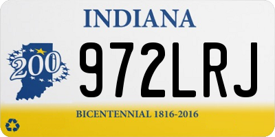 IN license plate 972LRJ