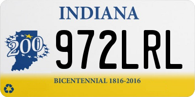 IN license plate 972LRL