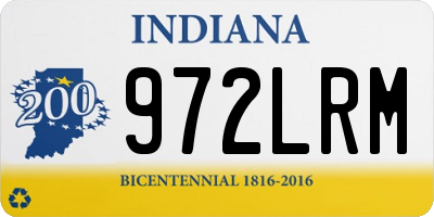 IN license plate 972LRM