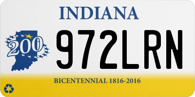 IN license plate 972LRN