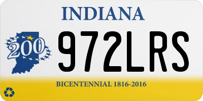 IN license plate 972LRS