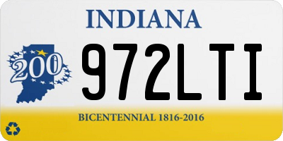 IN license plate 972LTI