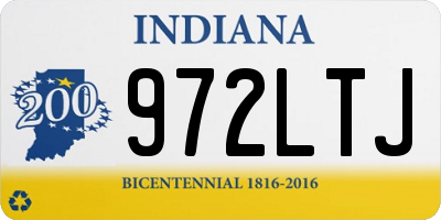 IN license plate 972LTJ