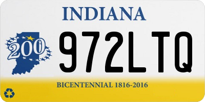 IN license plate 972LTQ