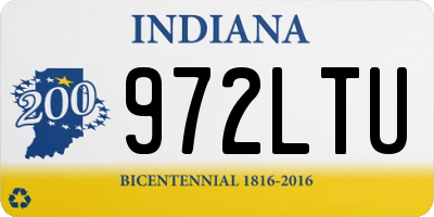IN license plate 972LTU