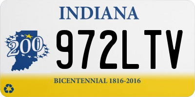 IN license plate 972LTV