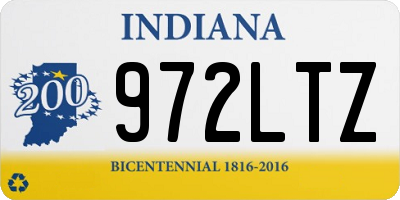 IN license plate 972LTZ