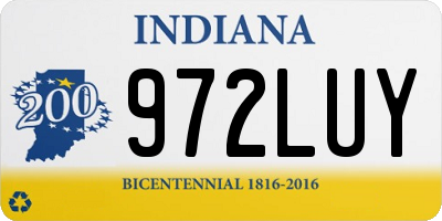 IN license plate 972LUY