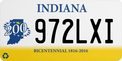 IN license plate 972LXI