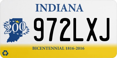 IN license plate 972LXJ