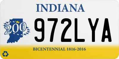 IN license plate 972LYA