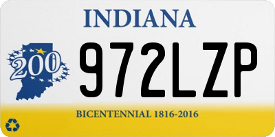 IN license plate 972LZP