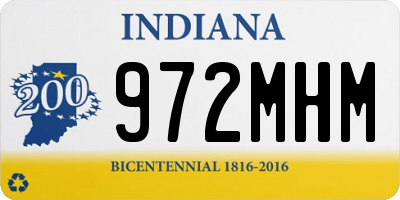 IN license plate 972MHM