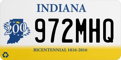 IN license plate 972MHQ