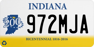 IN license plate 972MJA