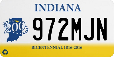 IN license plate 972MJN