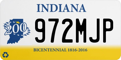 IN license plate 972MJP