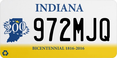 IN license plate 972MJQ