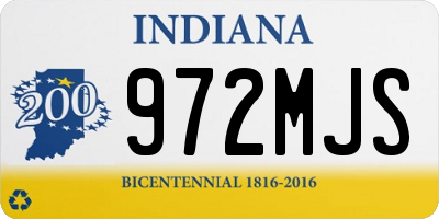 IN license plate 972MJS