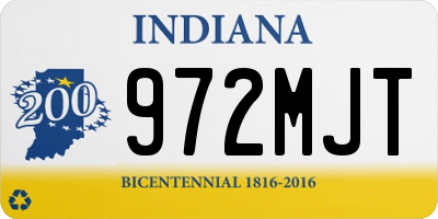 IN license plate 972MJT