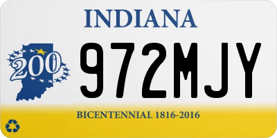 IN license plate 972MJY