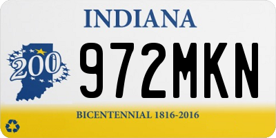 IN license plate 972MKN