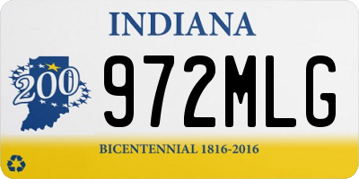 IN license plate 972MLG