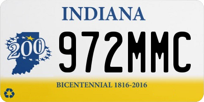 IN license plate 972MMC
