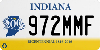IN license plate 972MMF