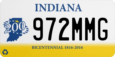 IN license plate 972MMG