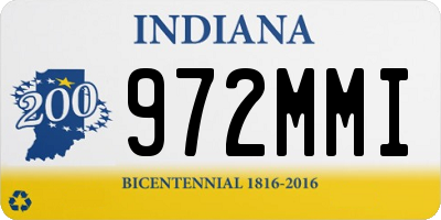 IN license plate 972MMI