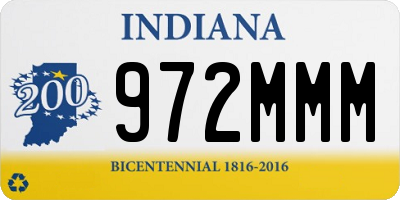 IN license plate 972MMM