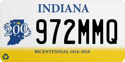 IN license plate 972MMQ