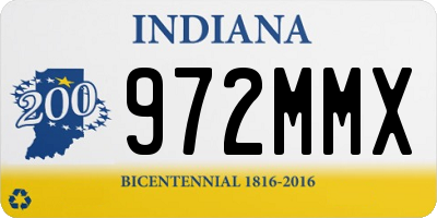 IN license plate 972MMX