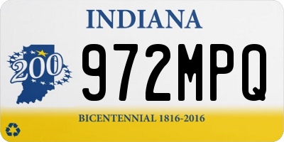 IN license plate 972MPQ