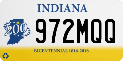 IN license plate 972MQQ