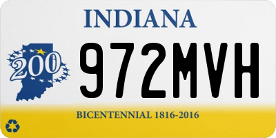 IN license plate 972MVH