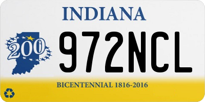 IN license plate 972NCL