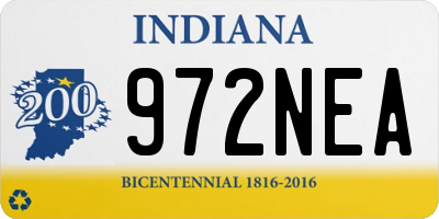 IN license plate 972NEA