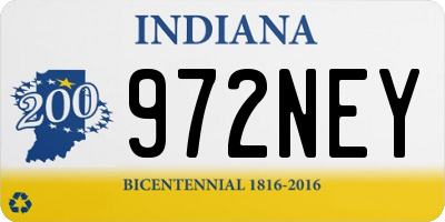 IN license plate 972NEY