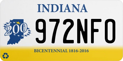 IN license plate 972NFO