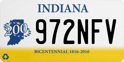 IN license plate 972NFV