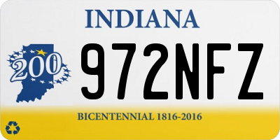 IN license plate 972NFZ