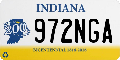 IN license plate 972NGA