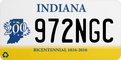IN license plate 972NGC
