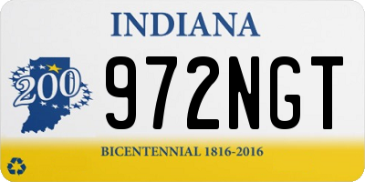 IN license plate 972NGT