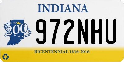 IN license plate 972NHU